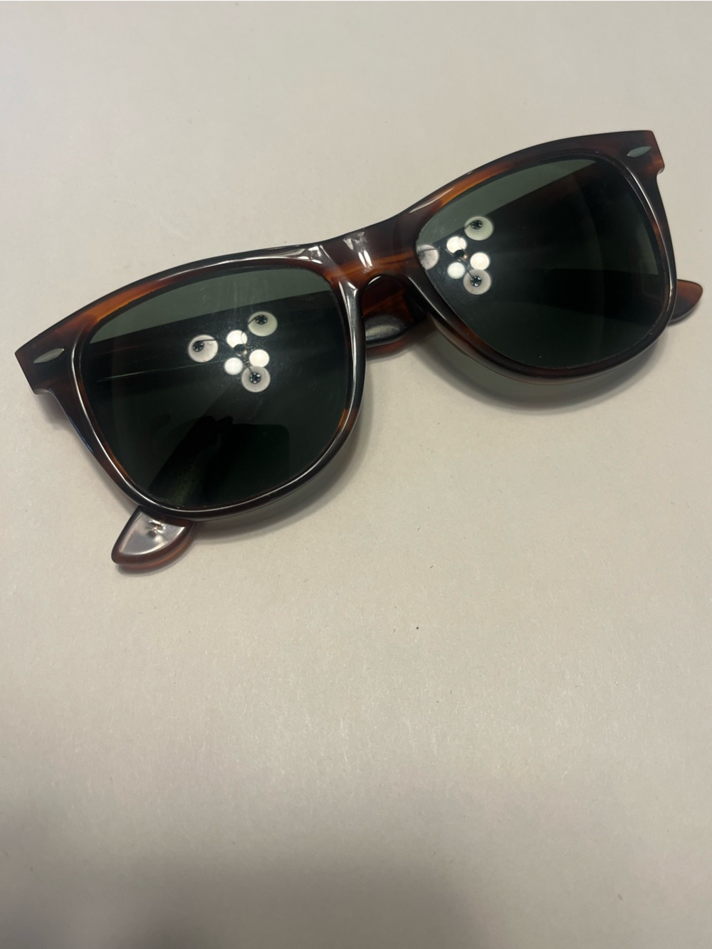 Vintage B&L Ray-Ban Wayfarer II Tortoise Sunglasses Made in USA 1980s